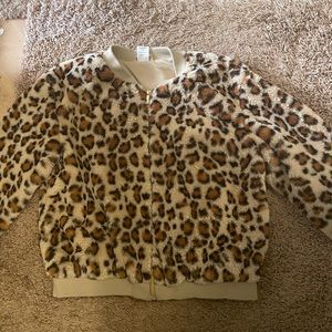 Like new cheetah faux fur coat